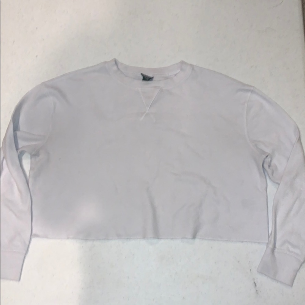white waffle shirt